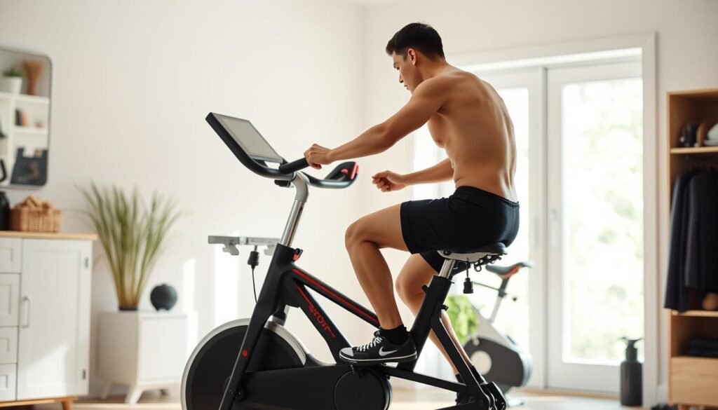 Indoor cycling posture