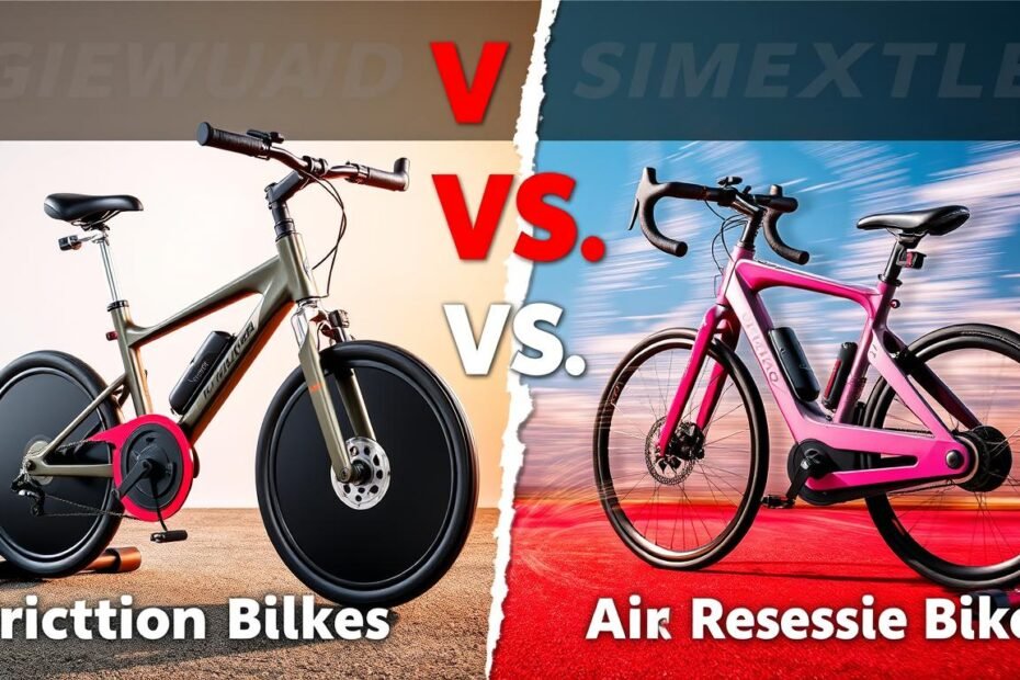 friction bikes vs air resistance bikes