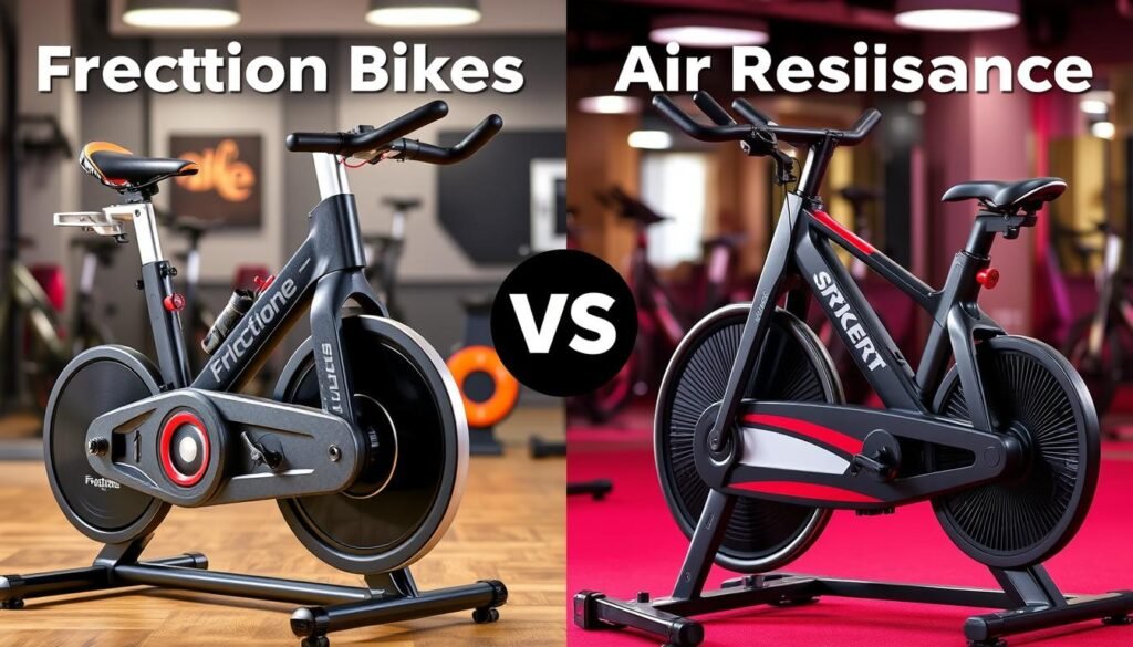 friction bikes vs air resistance bikes comparison