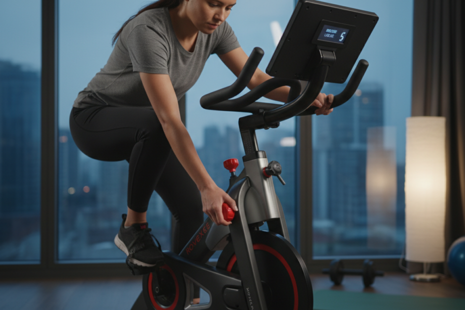 Adjust resistance levels on gym bike
